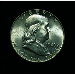 1949-p Franklin Half Dollar Grades Select Uncirculated ms63