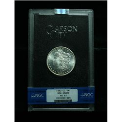NGC Graded GSA 1883-CC Morgan Dollar Select Uncirculated ms63 w/ Original Box & COA