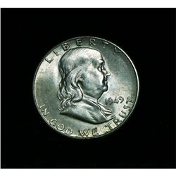 1949-s Franklin 50c Grades Select Uncirculated ms63