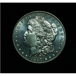 ***RARE  1887/6-p Morgan Dollar Grades Choice Uncirculated ms64 DMPL  TOP 100   RARE***