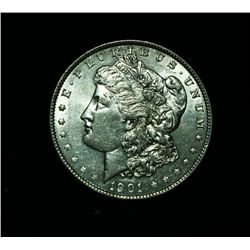 1901-p Morgan Dollar Grades Almost Uncirculated au58/ms60  Slider