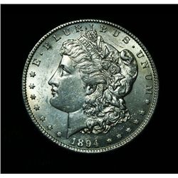 ***RARE  1894-s Morgan Dollar Grades ms63  RARE***