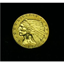 1908-p $2 1/2 Gold Indian Grades Select Uncirculated ms62