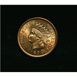 1894 Indian Head Cent 1c Grades Gem Uncirculated ms65+ RD  RED
