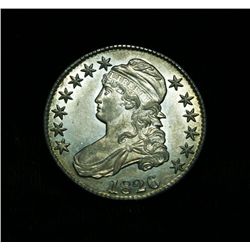 1826-p Capped Bust Half Dollar grades Almost Uncirculated au58 O-101