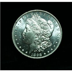 1898-p Morgan Dollar $1 Grades Gem Uncirculated ms65 DMPL