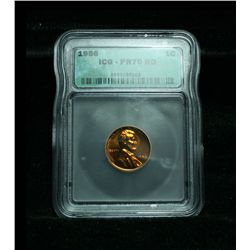 Perfection  Proof 1956 Lincoln Cent Graded PR70 RD by ICG