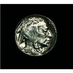 1935-s Buffalo Nickel 5c Grades Gem Uncirculated ms65