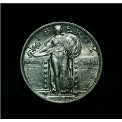 1923-p  Standing Liberty 25c Grades au58/ms60 Slider