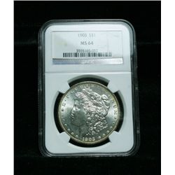 NGC 1903-p Morgan Dollar graded Select Uncirculated ms64 NGC