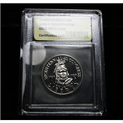 1989-s Congressional Bicentennial Proof Commemorative 50c Graded PR70 DCAM