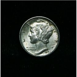 1934-p Liberty Head "Mercury" Dime 10c Grades Select Uncirculated ms63+  FSB