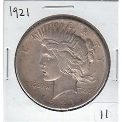 KEY 1921 PEACE SILVER DOLLAR $1