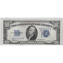 SHARP $10 SILVER CERTIFICATE 1934