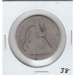1858 SEATED HALF DOLLAR