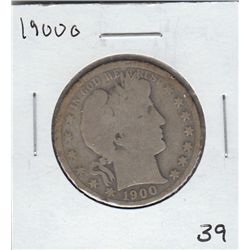 1900-O BARBER HALF