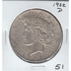 1922 D $1 PEACE