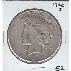 1922 S $1 PEACE DOLLAR