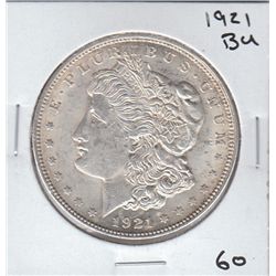 1921 $1 SILVER MORGAN UNCIRCULATED BU