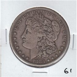 1883CC CARSON CITY SILVER $1 MORGAN SOLID COIN