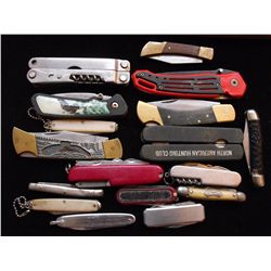 17 POCKET KNIVES LARGE LOT