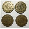 Image 2 : 4 scarce Indian pennys Nice color solid rim G/VG