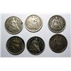 Image 1 : 6 Seated half dimes  VF