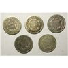 Image 2 : 5 Seated half dimes  better dates