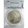 Image 1 : 1903 Morgan $  PCGS Genuine holder