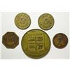 Image 1 : 5 trade tokens:10 ct Miller/Wilcox with bottle returns, 5ct  HSH