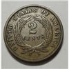 Image 2 : 1871 2 center nice color  VF VERY SCARCE DATE