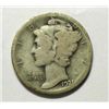 1921D Mercury dime  AG/G