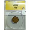 1909S Lincoln penny  ANACS08