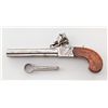 Image 1 : English Screw-Barrel Flintlock Pistol