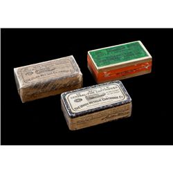 Lot of 3 Antique Boxes of .38 Cal. Cartridges