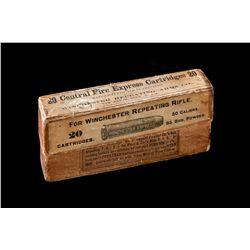 Antique Box of Winchester .50-95 Cartridges