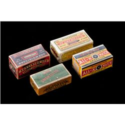 Lot of 4 Antique Boxes of .22 Cal. Cartridges