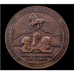 Bronze Plaque of Pony Express