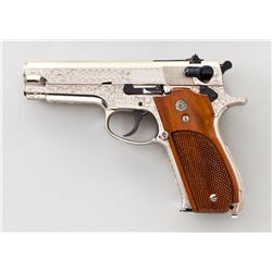 Scarce Factory Eng'd S&W Model 39-2 SA Pistol