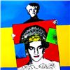 Image 2 : Andy Warhol Princess Diana POP ART Original CANVAS SALE