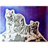 Image 1 : COLORFUL POP ART CANVAS ORIGINAL TIGERS ART SALE ONLY $99