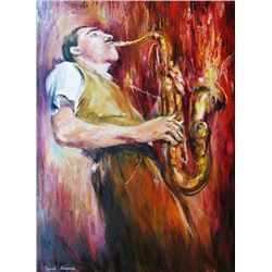 Charlie Ventura Original Musical Colorful Canvas ORIG