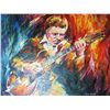 Image 1 : Kenny Burrell Original Signed Painting Canvas COLORFUL