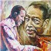 Image 2 : Duke Ellington Original Signed Painting Canvas COLORFUL