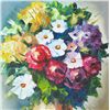 Image 2 : Floral ORIGINAL Painting Vibrant Palette Knife ART SALE