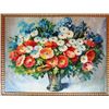 Image 1 : Floral ORIGINAL Painting Vibrant Palette Knife ART SALE