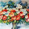 Image 2 : Floral ORIGINAL Painting Vibrant Palette Knife ART SALE