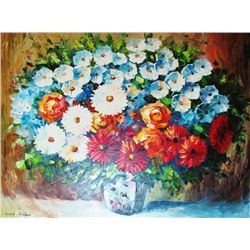 Daisy Floral ORIGINAL Painting Vibrant Palette ART SALE