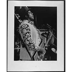 Bo Diddley 1972 RARE Black White SIGNED Photograph Ltd
