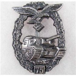 GERMAN NAZI LUFTWAFFE TANK BADGE - 75